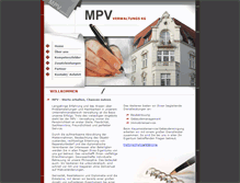 Tablet Screenshot of mpv-verwaltung.de